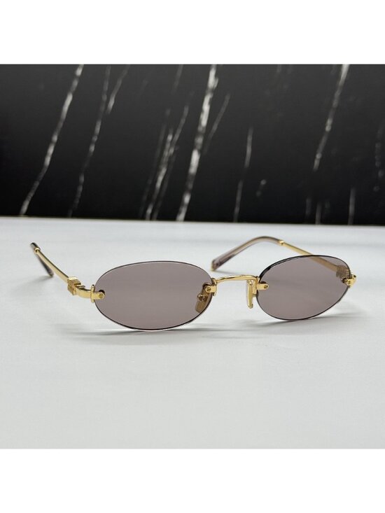 NWT Miu Miu MUA54S 5AK20I Round Sunglasses Miu Miu MU A54S main image 4